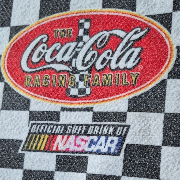 Coca Cola Black and White Blanket Retro Style - Picture 2 of 2